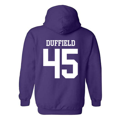 Kansas State - NCAA Football : Jaxson Duffield - Classic Shersey Hooded Sweatshirt-1