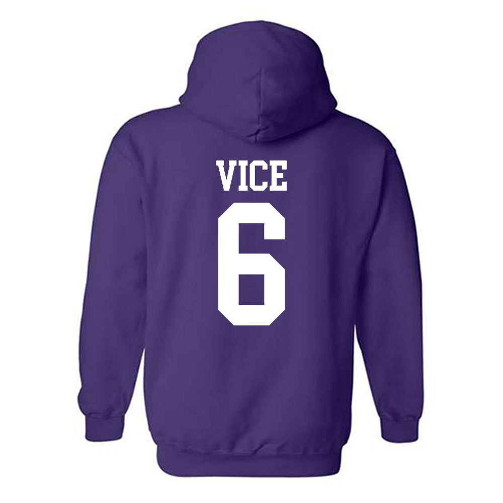 Kansas State - NCAA Men's Basketball : Brock Vice - Classic Shersey Hooded Sweatshirt-1