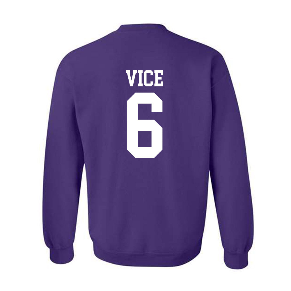 Kansas State - NCAA Men's Basketball : Brock Vice - Classic Shersey Crewneck Sweatshirt-1