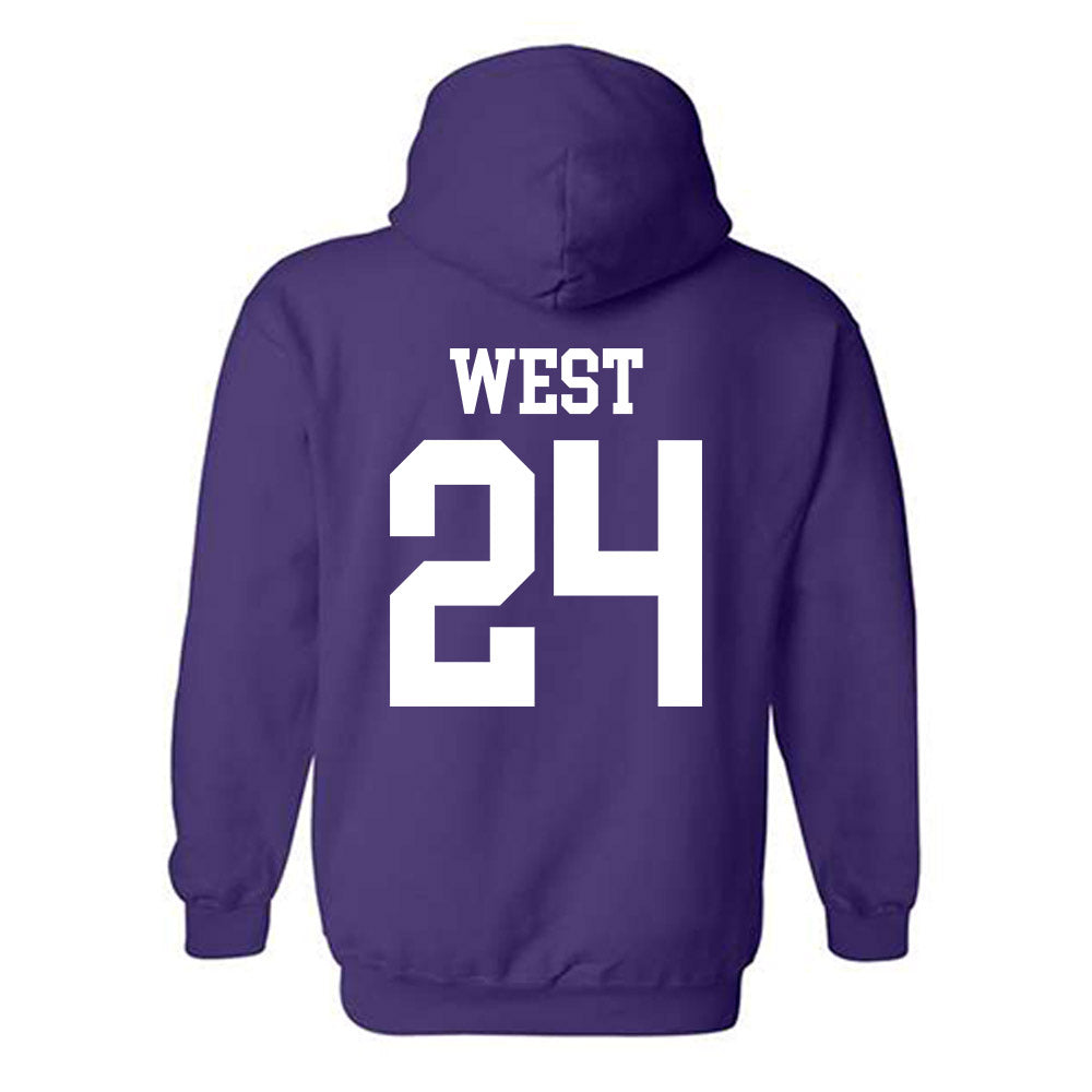 Kansas State - NCAA Football : Tanner West - Classic Shersey Hooded Sweatshirt-1
