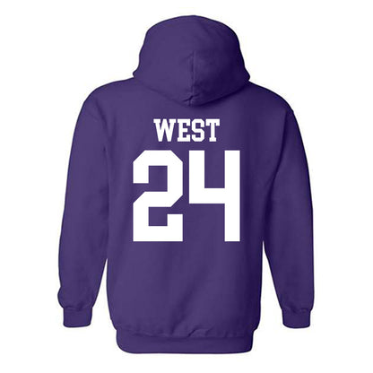 Kansas State - NCAA Football : Tanner West - Classic Shersey Hooded Sweatshirt-1