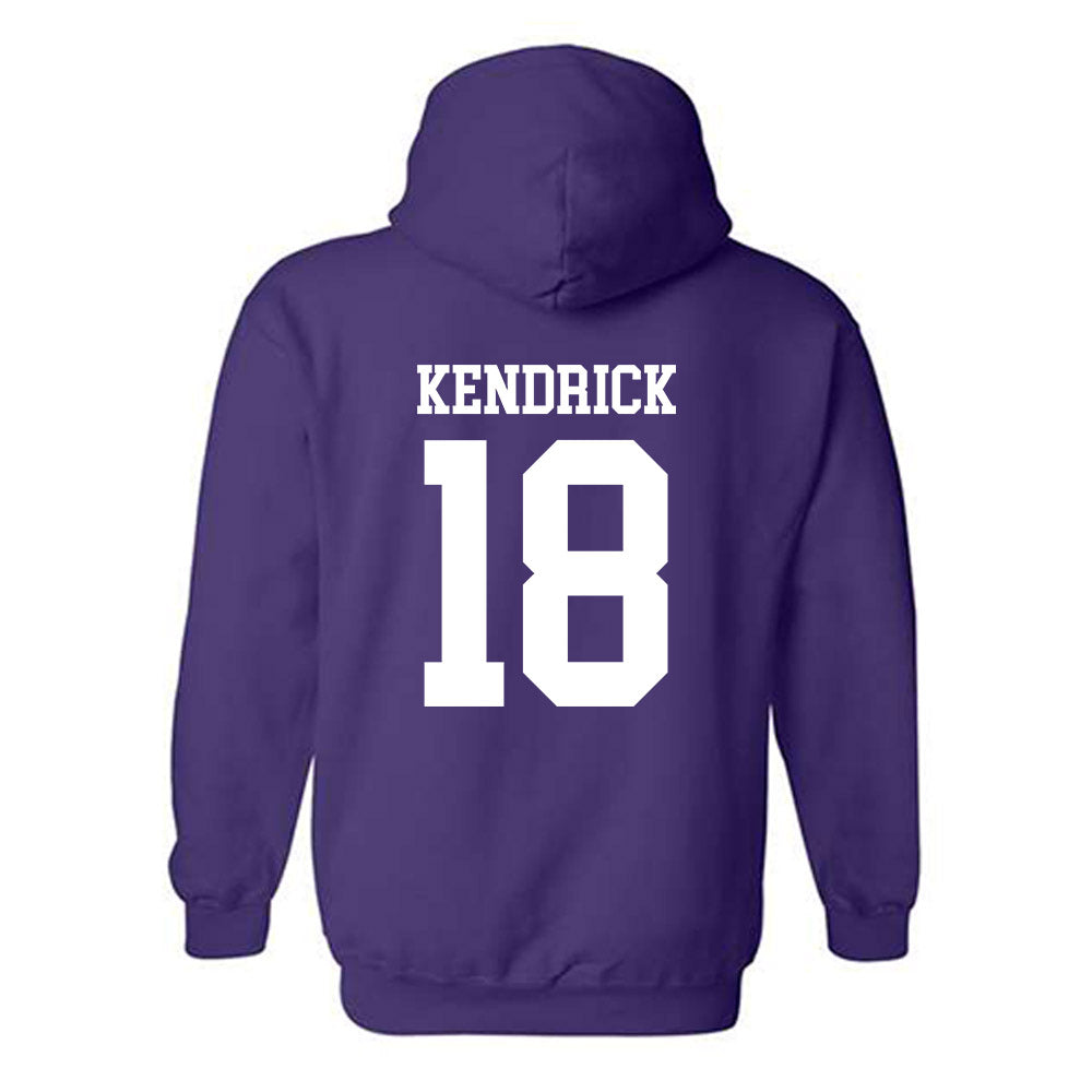 Kansas State - NCAA Baseball : Micah Kendrick - Classic Shersey Hooded Sweatshirt-1