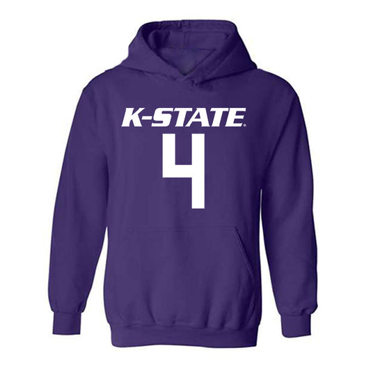 Kansas State - NCAA Men's Basketball : Dez Lindsay - Classic Shersey Hooded Sweatshirt-0