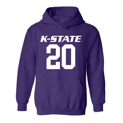 Kansas State - NCAA Baseball : Carson Liggett - Classic Shersey Hooded Sweatshirt-0