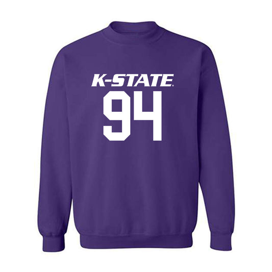 Kansas State - NCAA Football : Kingston Hall - Classic Shersey Crewneck Sweatshirt-0