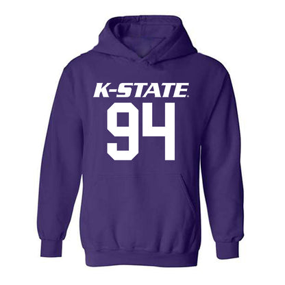 Kansas State - NCAA Football : Kingston Hall - Classic Shersey Hooded Sweatshirt-0