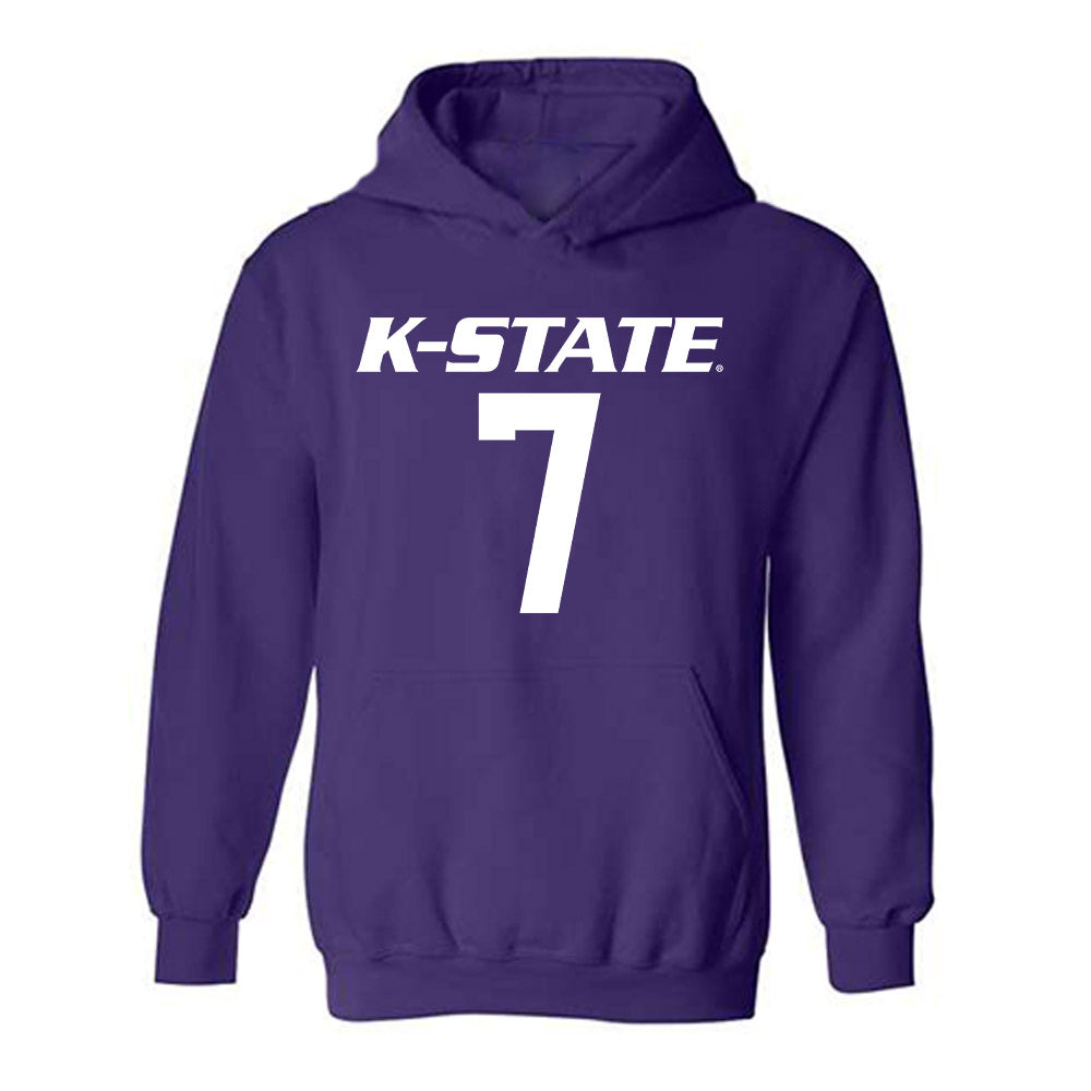 Kansas State - NCAA Football : Kaleb Patterson - Classic Shersey Hooded Sweatshirt-0