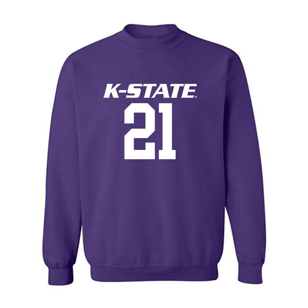 Kansas State - NCAA Men's Basketball : Khamari McGriff - Classic Shersey Crewneck Sweatshirt-0