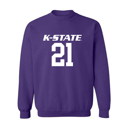 Kansas State - NCAA Men's Basketball : Khamari McGriff - Classic Shersey Crewneck Sweatshirt-0