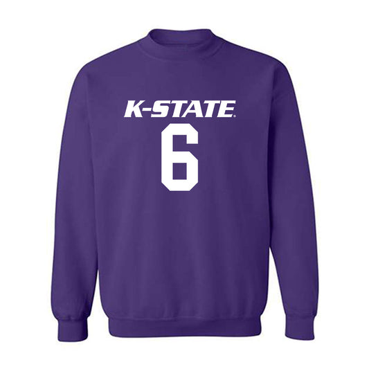 Kansas State - NCAA Men's Basketball : Brock Vice - Classic Shersey Crewneck Sweatshirt-0