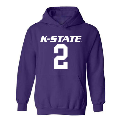 Kansas State - NCAA Men's Basketball : Jaden Schutt - Classic Shersey Hooded Sweatshirt-0