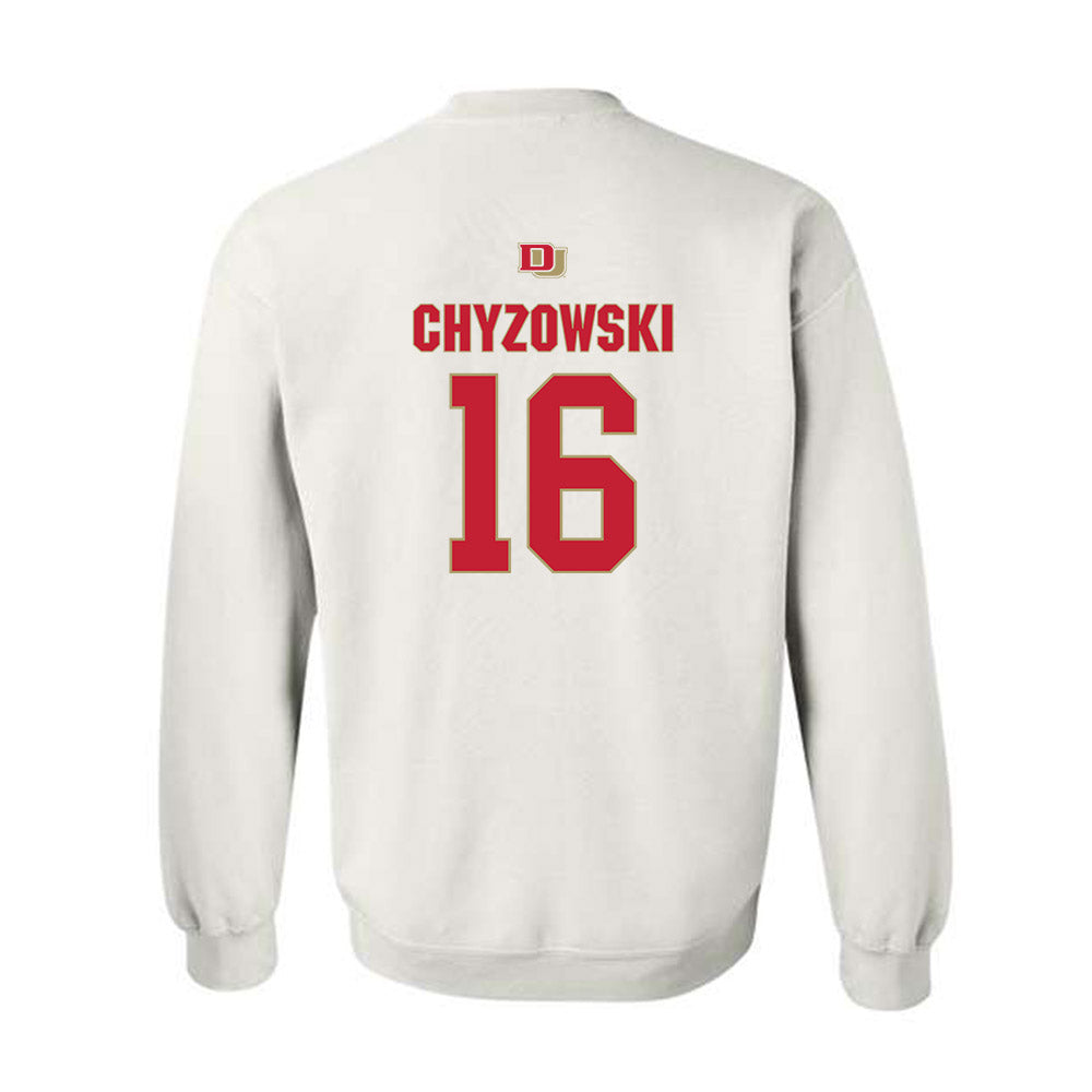 DU - NCAA Men's Ice Hockey : Kyle Chyzowski - Classic Shersey Crewneck Sweatshirt-1