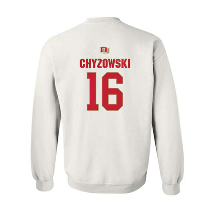 DU - NCAA Men's Ice Hockey : Kyle Chyzowski - Classic Shersey Crewneck Sweatshirt-1