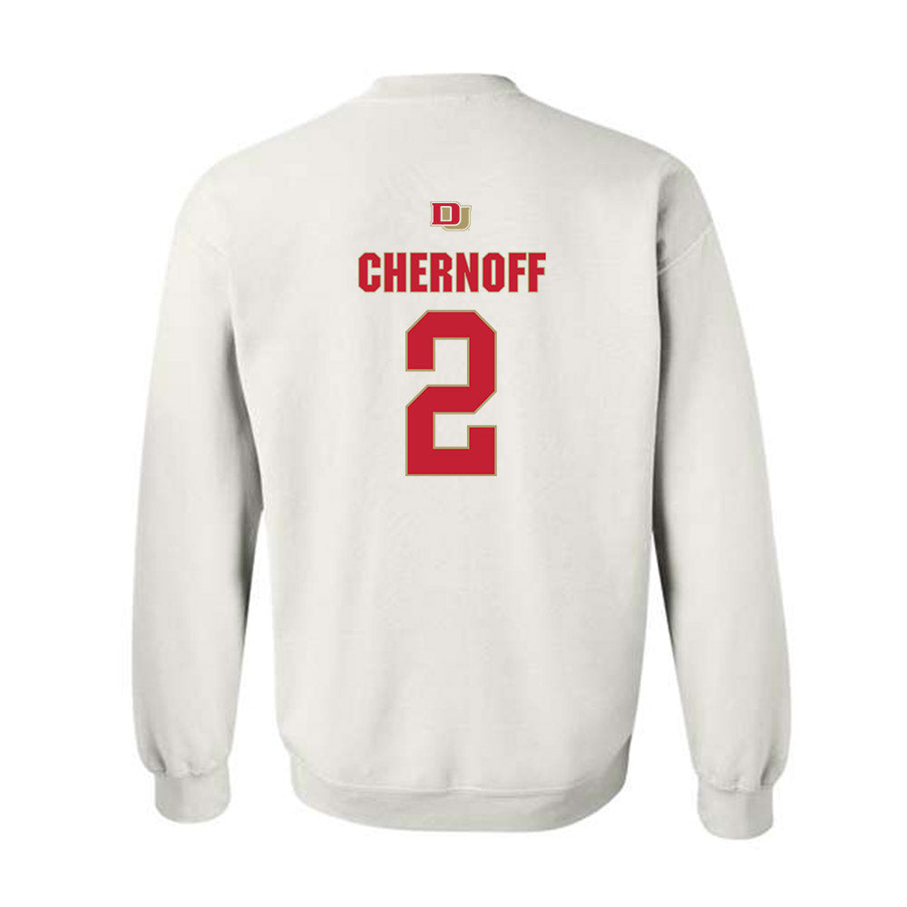 DU - NCAA Women's Lacrosse : Delaney Chernoff - Classic Shersey Crewneck Sweatshirt-1