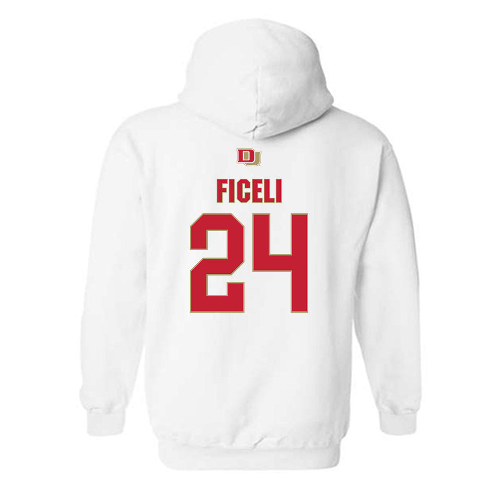DU - NCAA Men's Lacrosse : Luke Ficeli - Classic Shersey Hooded Sweatshirt-1