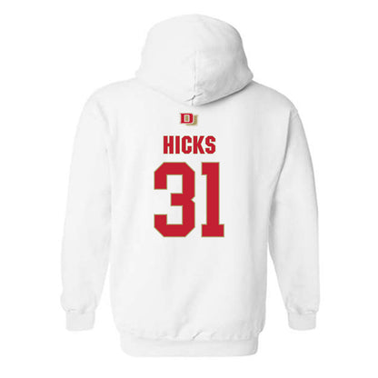 DU - NCAA Men's Ice Hockey : Johnny Hicks - Classic Shersey Hooded Sweatshirt-1