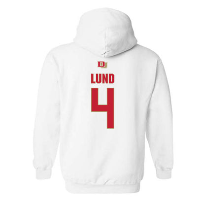 DU - NCAA Men's Soccer : Grant Lund - Classic Shersey Hooded Sweatshirt-1