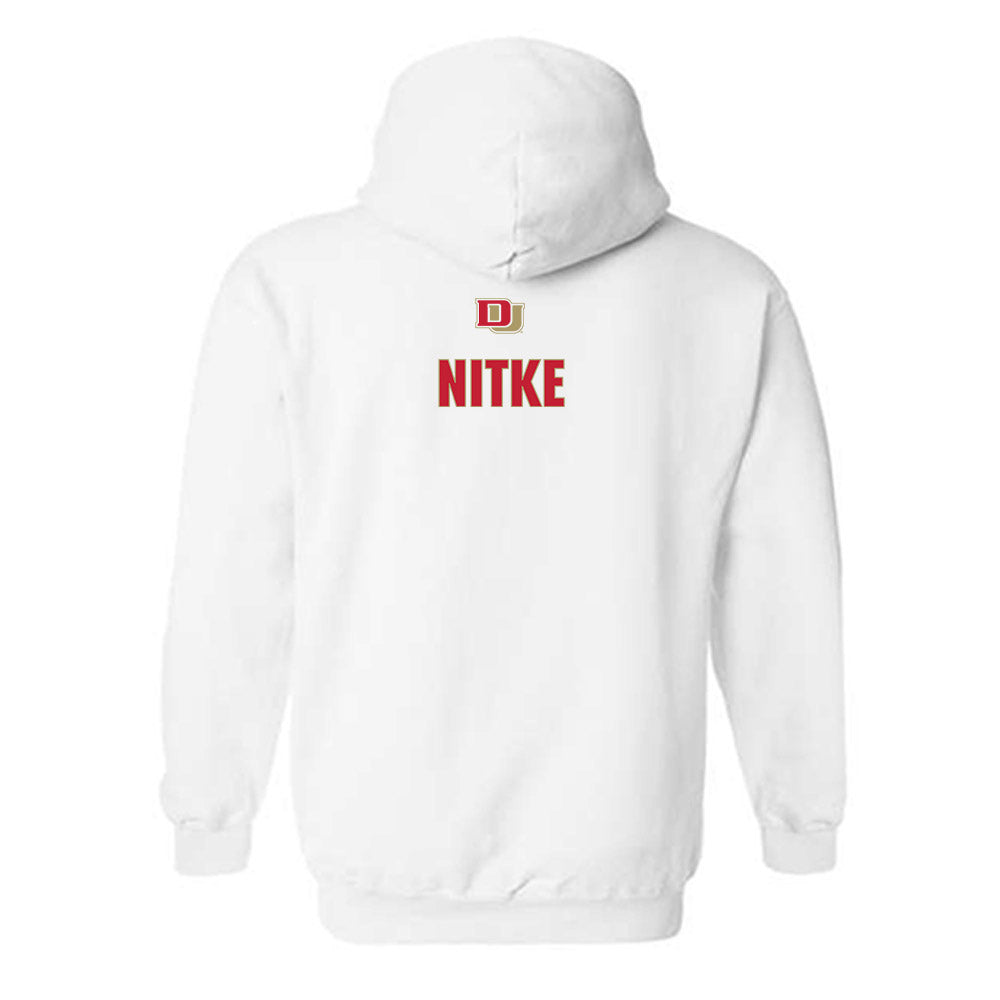 DU - NCAA Women's Swimming & Diving : Sienna Nitke - Classic Shersey Hooded Sweatshirt-1