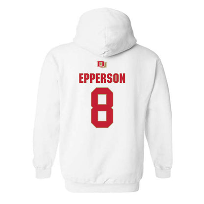 DU - NCAA Men's Ice Hockey : Kristian Epperson - Classic Shersey Hooded Sweatshirt-1