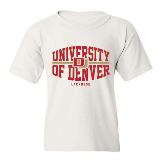 DU - NCAA Men's Lacrosse : Steele Crissman - Classic Shersey Youth T-Shirt-0