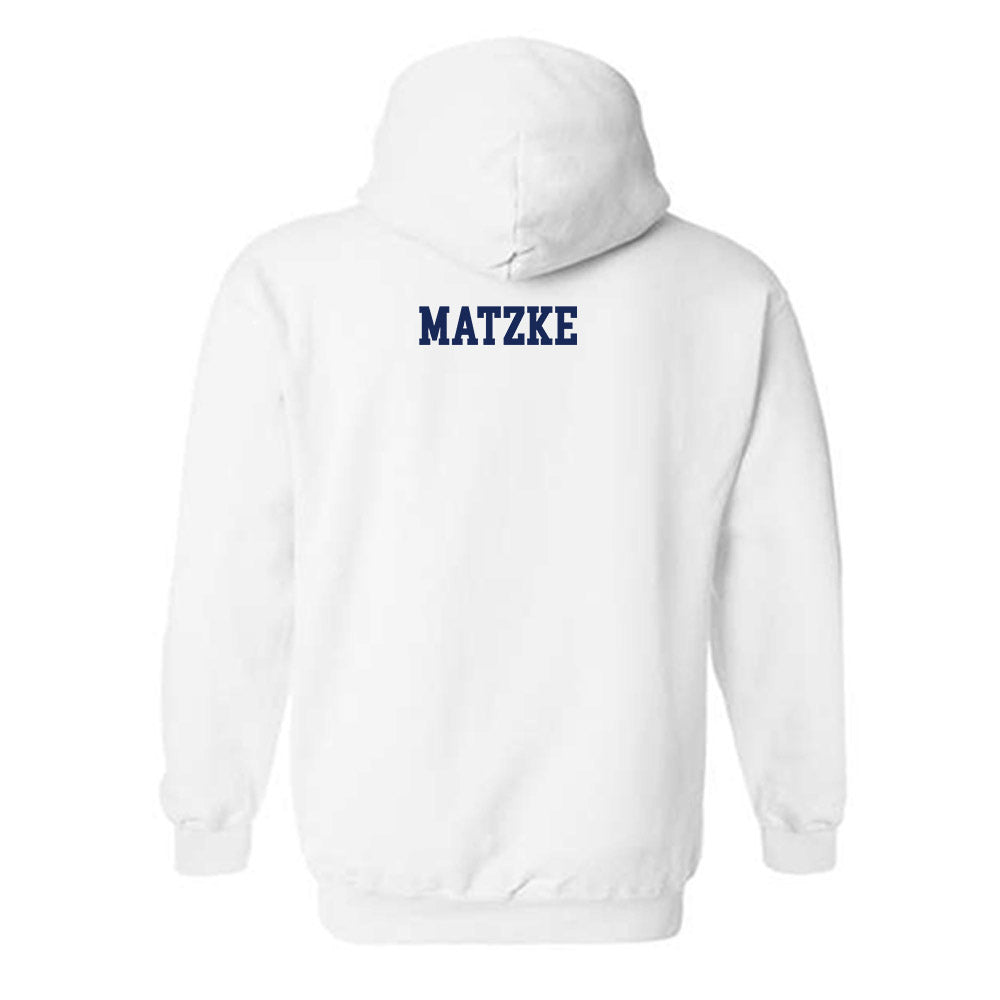Marquette - NCAA Men's Track & Field : Alexander Matzke - Generic Shersey Hooded Sweatshirt-1