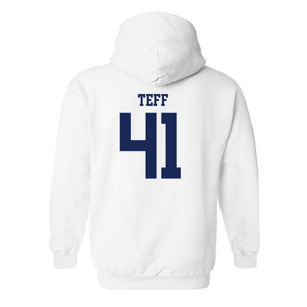 Marquette - NCAA Men's Lacrosse : Troy Teff - Generic Shersey Hooded Sweatshirt-1