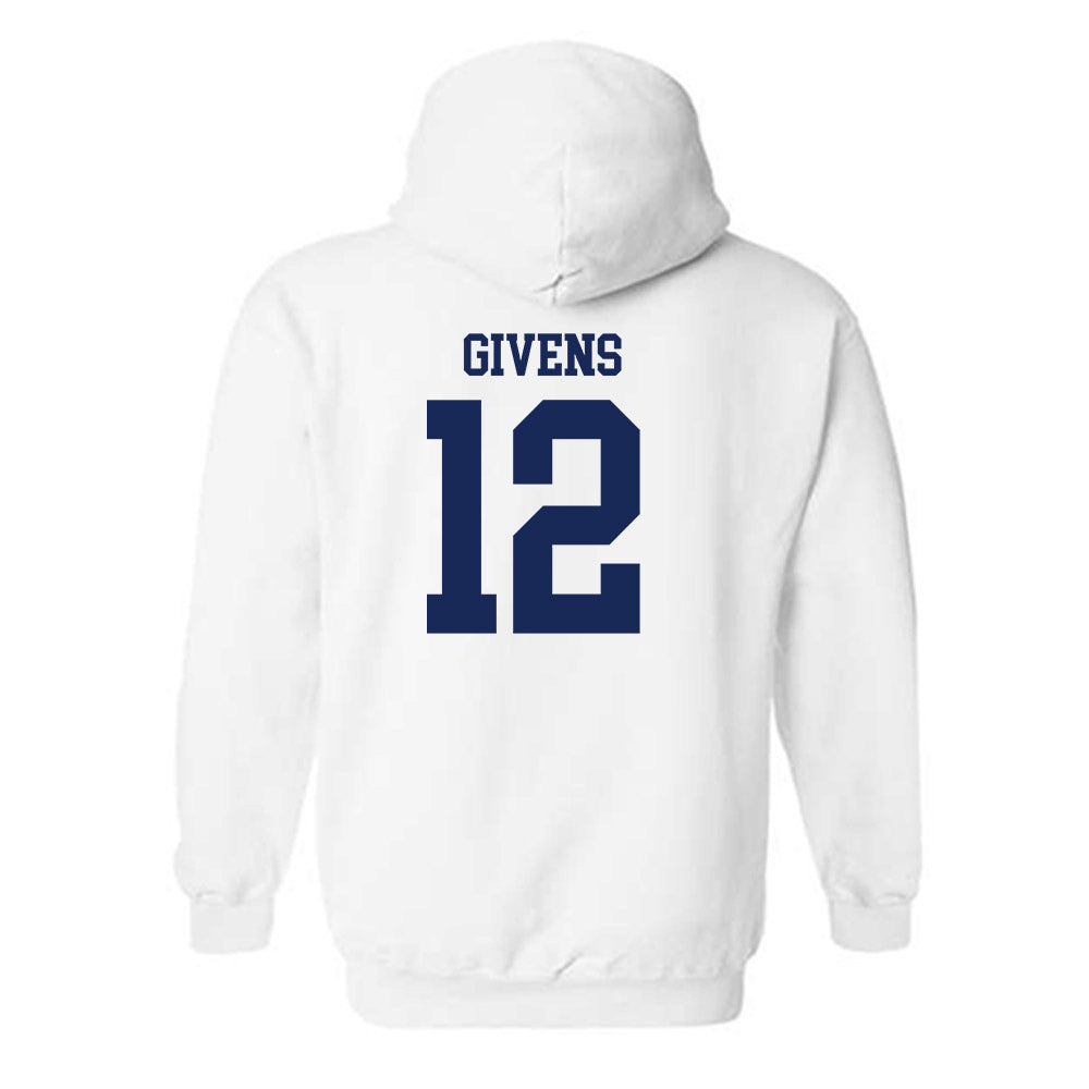 Marquette - NCAA Women's Basketball : Mackenzie Givens - Generic Shersey Hooded Sweatshirt-1