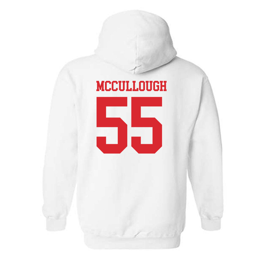Rutgers - NCAA Men's Lacrosse : Charlie McCullough - Classic Shersey Hooded Sweatshirt-1