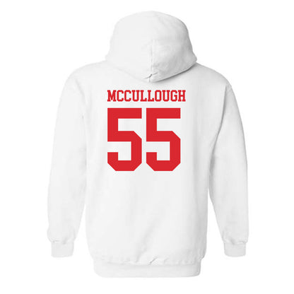 Rutgers - NCAA Men's Lacrosse : Charlie McCullough - Classic Shersey Hooded Sweatshirt-1
