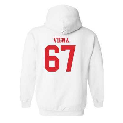 Rutgers - NCAA Football : Christopher Vigna - Classic Shersey Hooded Sweatshirt-1