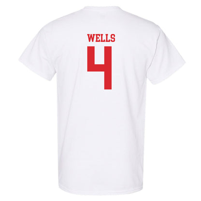 Rutgers - NCAA Baseball : Trey Wells - Classic Shersey T-Shirt-1