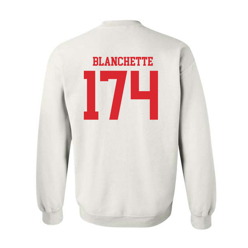 Rutgers - NCAA Wrestling : Nate Blanchette - Classic Shersey Crewneck Sweatshirt-1