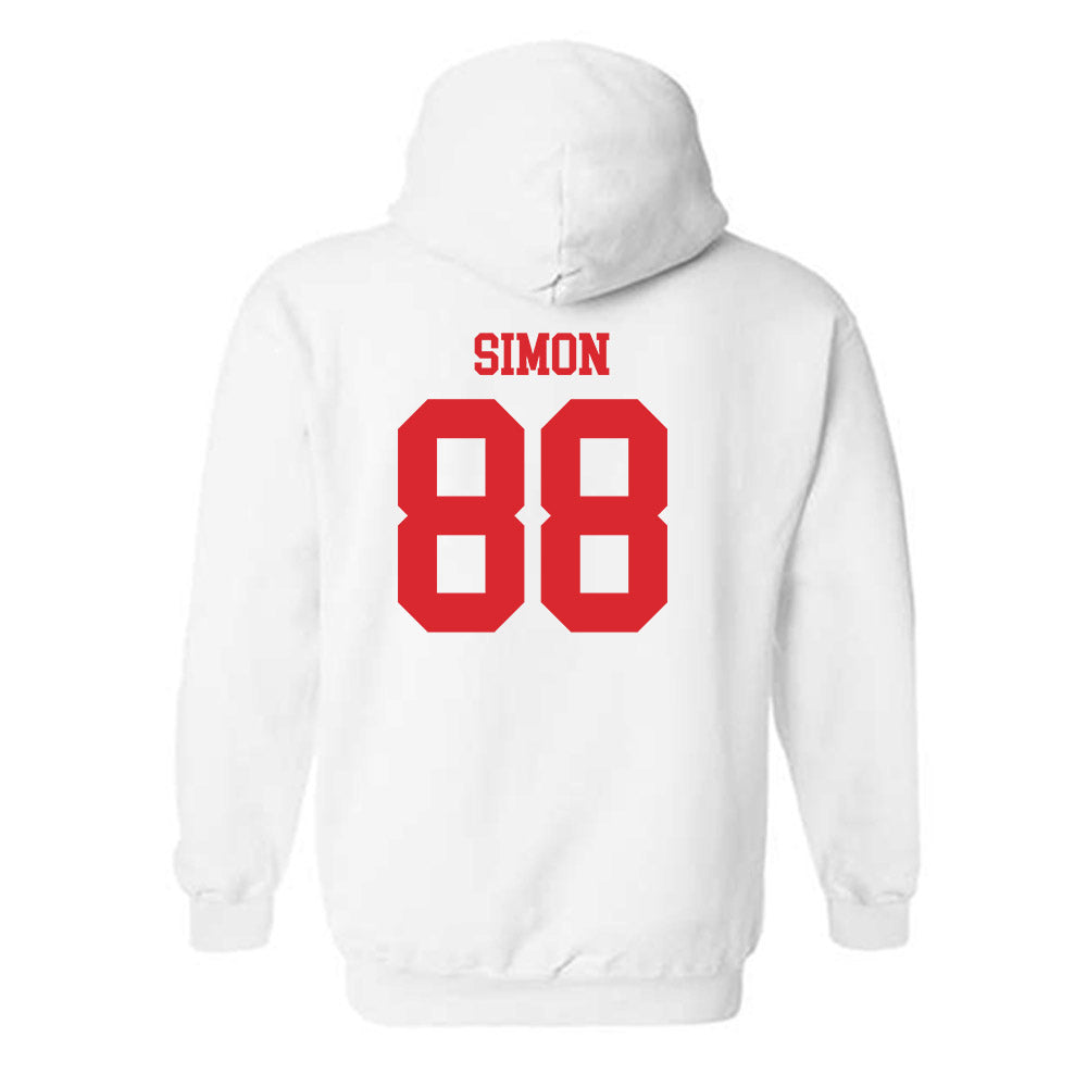 Rutgers - NCAA Football : Jyon Simon - Classic Shersey Hooded Sweatshirt-1