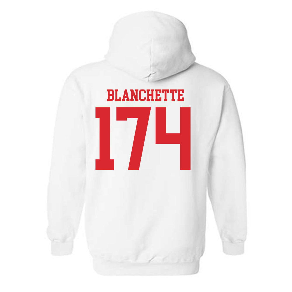 Rutgers - NCAA Wrestling : Nate Blanchette - Classic Shersey Hooded Sweatshirt-1