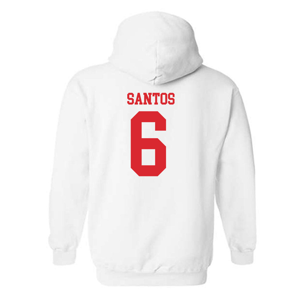 Rutgers - NCAA Baseball : Pablo Santos - Classic Shersey Hooded Sweatshirt-1