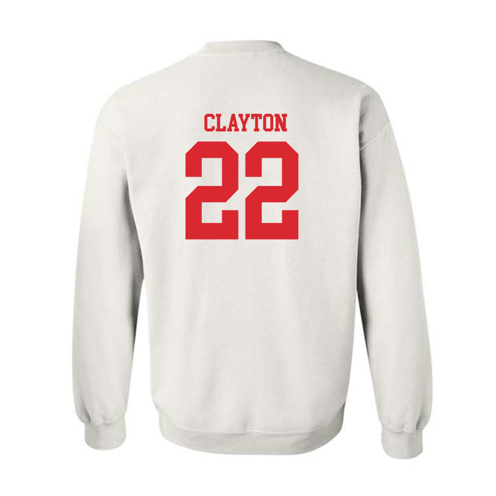 Rutgers - NCAA Football : Michael Clayton - Classic Shersey Crewneck Sweatshirt-1