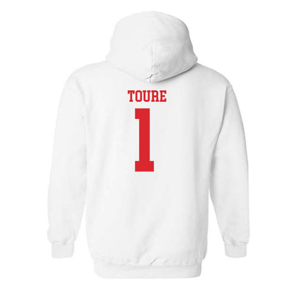 Rutgers - NCAA Football : Famah Toure - Classic Shersey Hooded Sweatshirt-1
