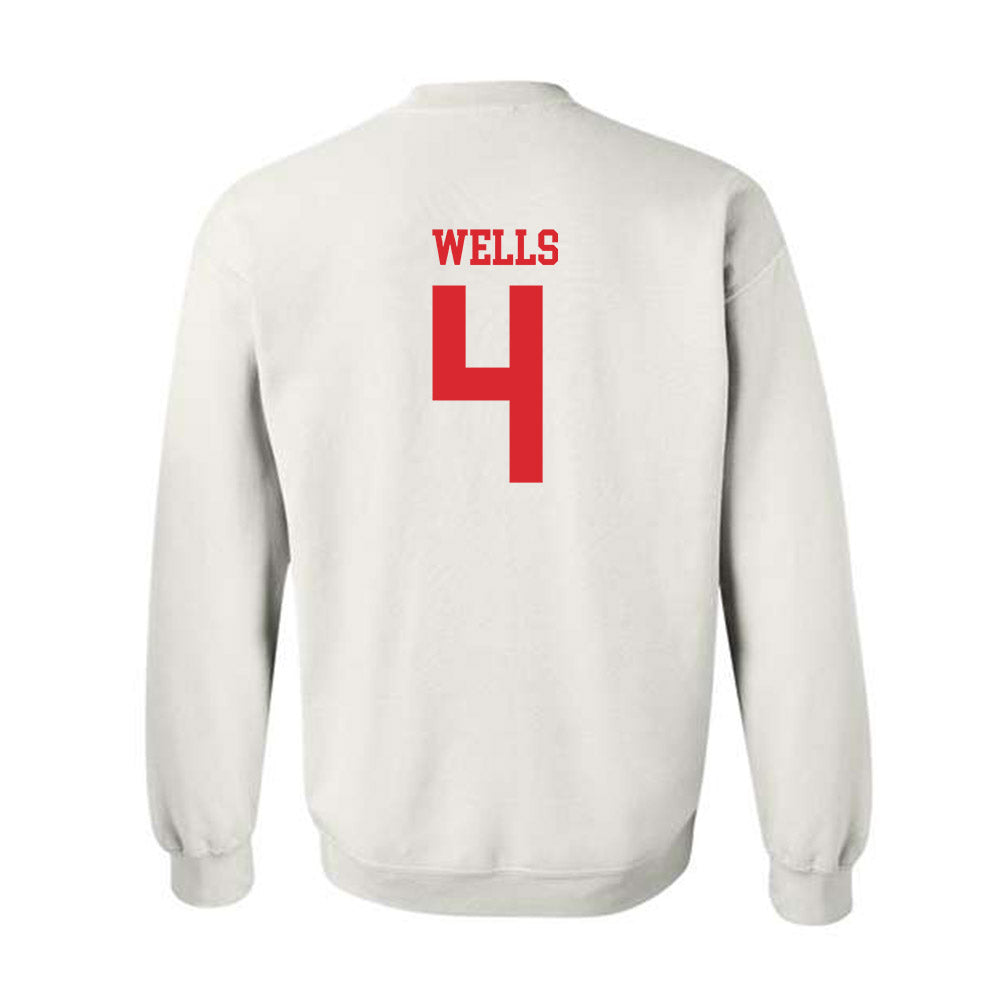 Rutgers - NCAA Baseball : Trey Wells - Classic Shersey Crewneck Sweatshirt-1
