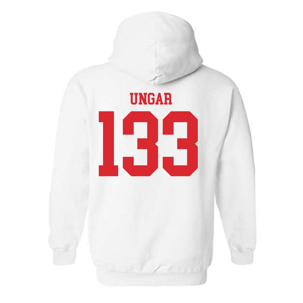 Rutgers - NCAA Wrestling : Brett Ungar - Classic Shersey Hooded Sweatshirt-1