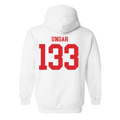Rutgers - NCAA Wrestling : Brett Ungar - Classic Shersey Hooded Sweatshirt-1