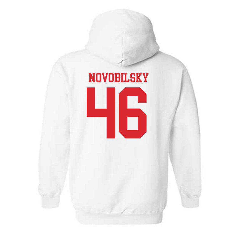 Rutgers - NCAA Baseball : Kevin Novobilsky - Classic Shersey Hooded Sweatshirt-1