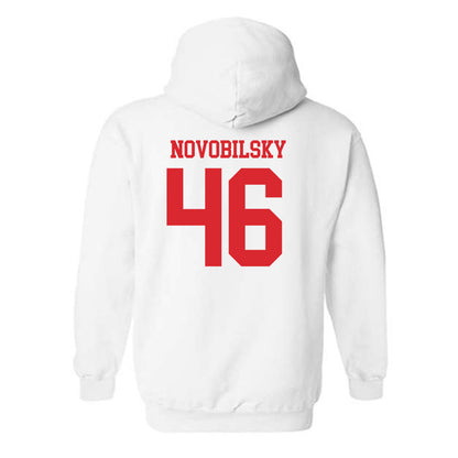 Rutgers - NCAA Baseball : Kevin Novobilsky - Classic Shersey Hooded Sweatshirt-1