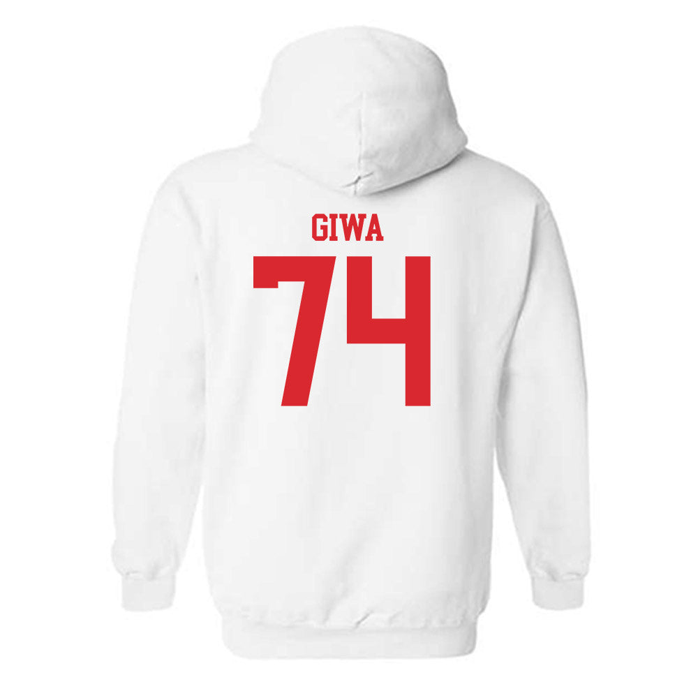 Rutgers - NCAA Football : Moshood Giwa - Classic Shersey Hooded Sweatshirt-1