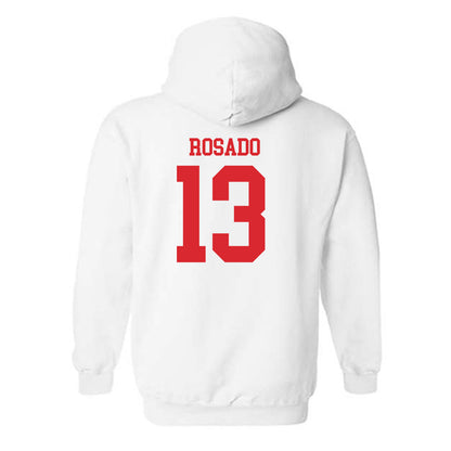 Rutgers - NCAA Baseball : Julius Rosado - Classic Shersey Hooded Sweatshirt-1