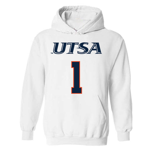 UTSA - NCAA Men's Basketball : Amir Spears - Sports Shersey Hooded Sweatshirt-0