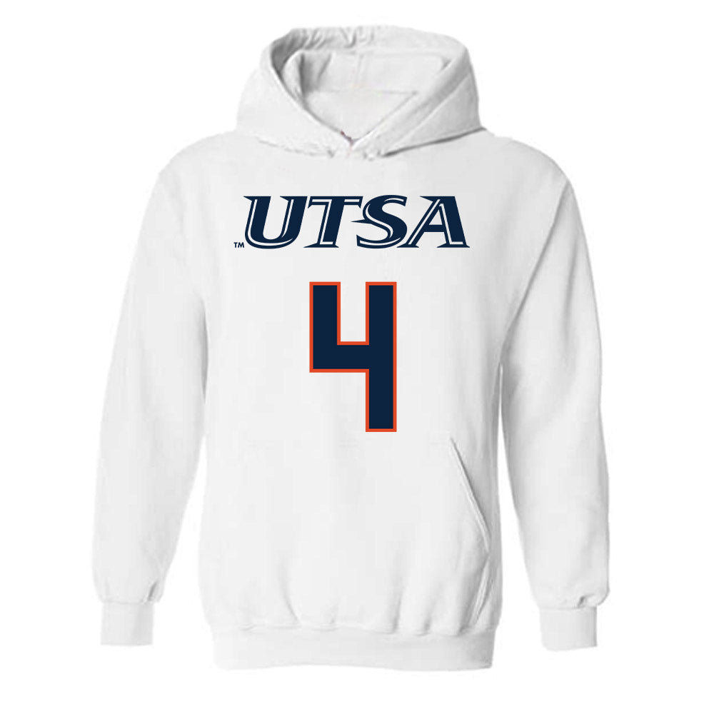 UTSA - NCAA Men's Basketball : Brent Moss - Sports Shersey Hooded Sweatshirt-0