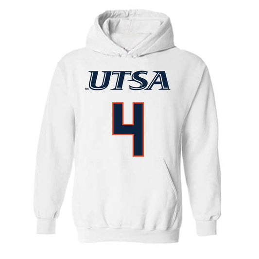 UTSA - NCAA Men's Basketball : Brent Moss - Sports Shersey Hooded Sweatshirt-0