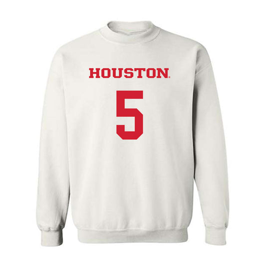 Houston - NCAA Men's Basketball : Chris Cenac Jr. - Classic Shersey Crewneck Sweatshirt-0