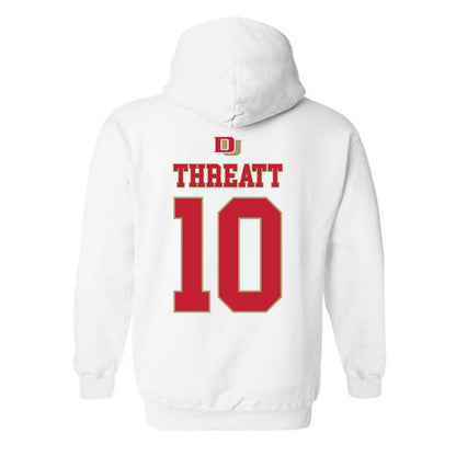 DU - NCAA Men's Basketball : Logan Threatt - Classic Shersey Hooded Sweatshirt-1