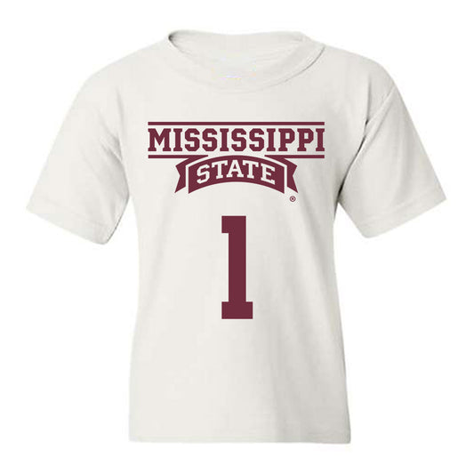 Mississippi State - NCAA Men's Basketball : Dellquan Warren - Classic Shersey Youth T-Shirt-0